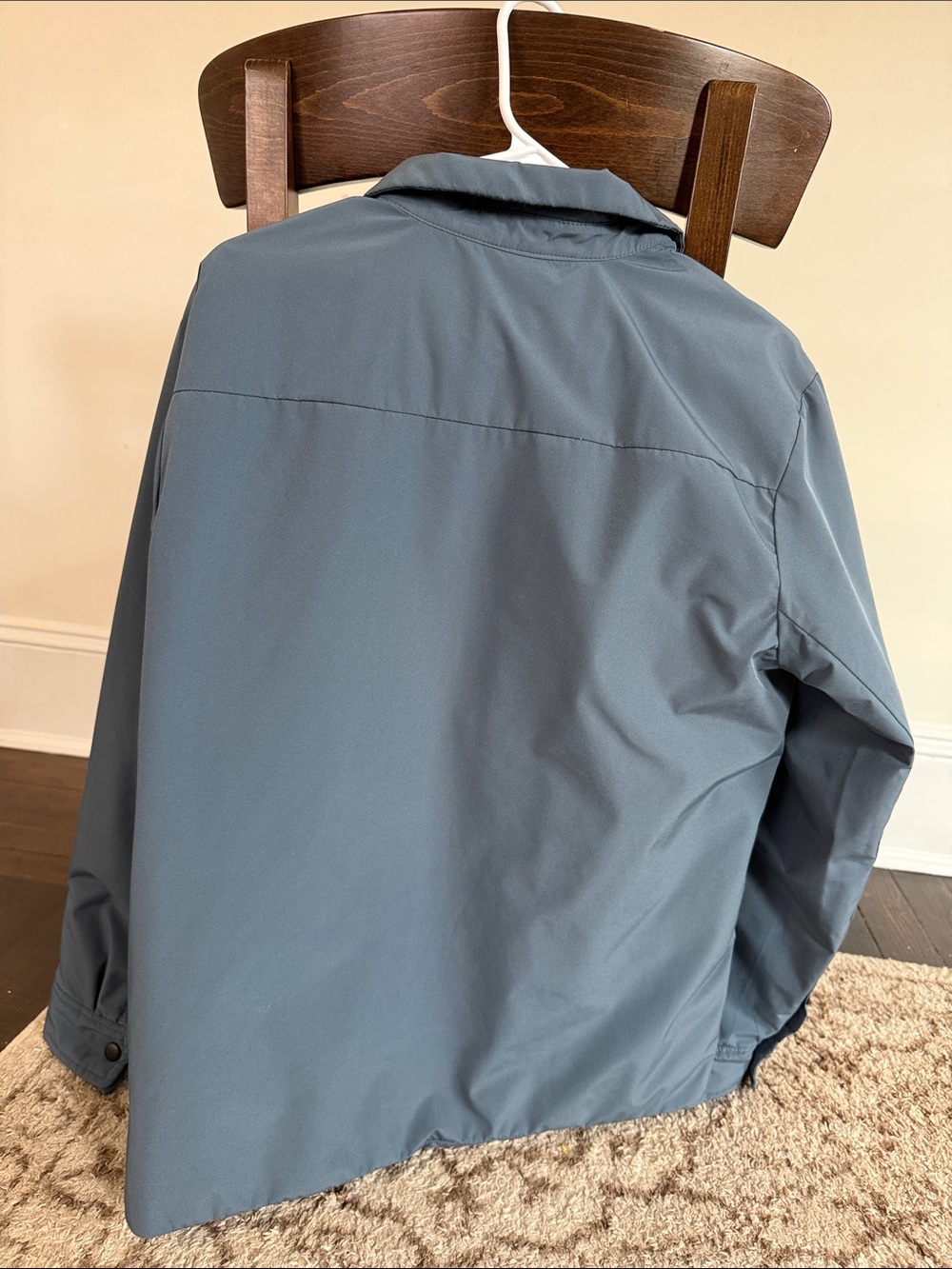Slate Blue Button-Up Jacket - Picture 5 of 5